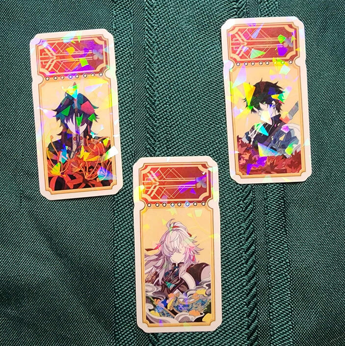 HSR Transparent Holo Stickers